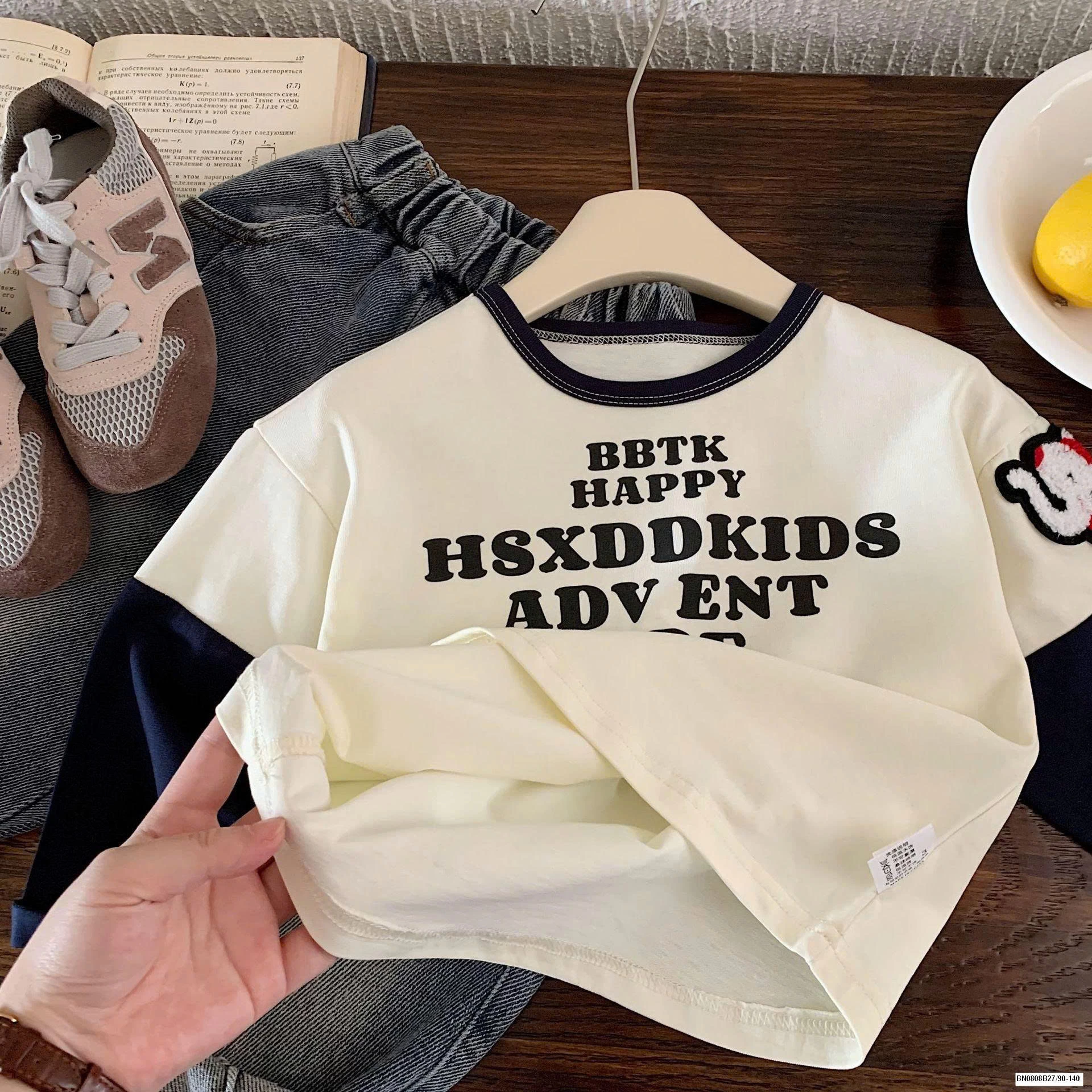 ÁO THUN TAY NỐI CON VOI