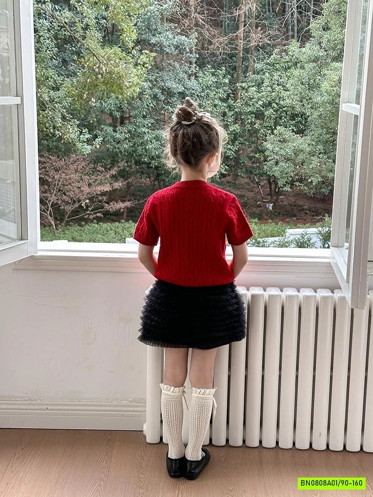 ÁO LEN VẶN THỪNG NGẮN TAY 25A174 AMBB