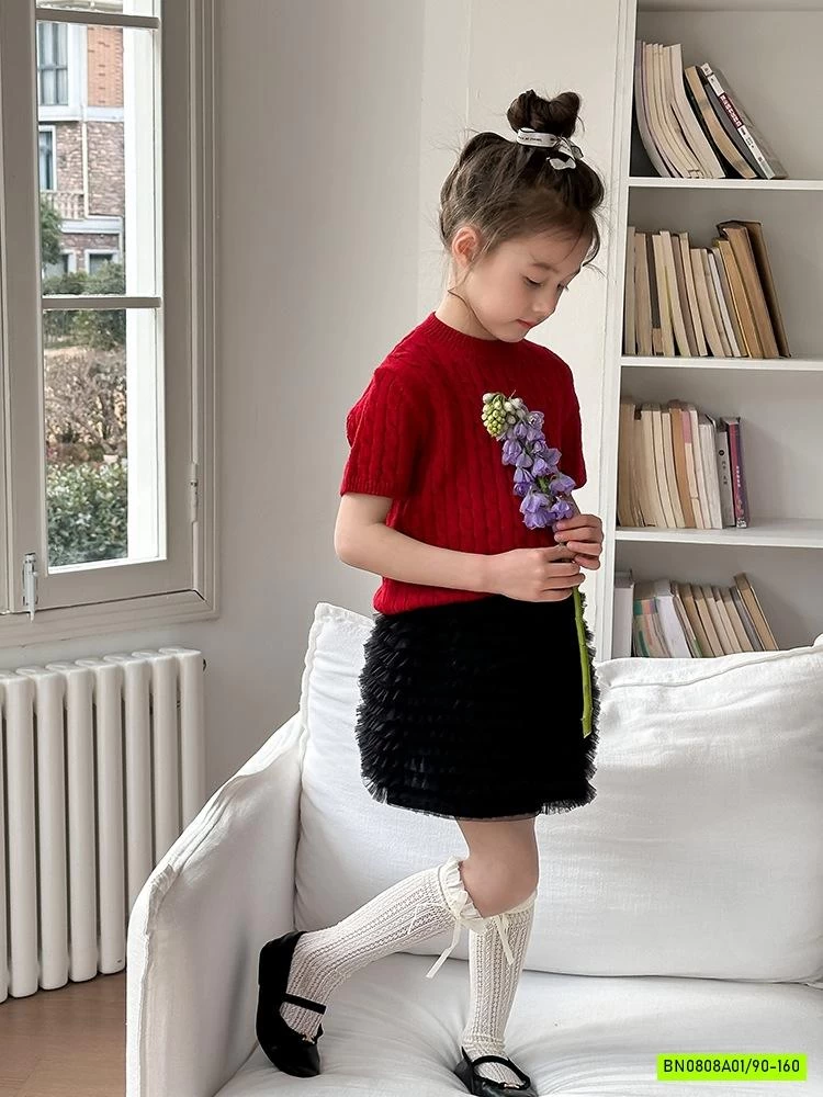 ÁO LEN VẶN THỪNG NGẮN TAY 25A174 AMBB