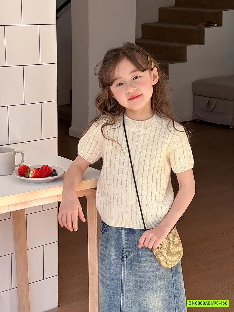 ÁO LEN VẶN THỪNG NGẮN TAY 25A174 AMBB