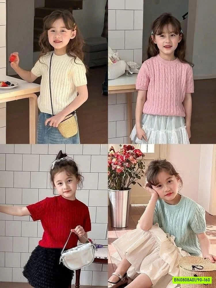 ÁO LEN VẶN THỪNG NGẮN TAY 25A174 AMBB