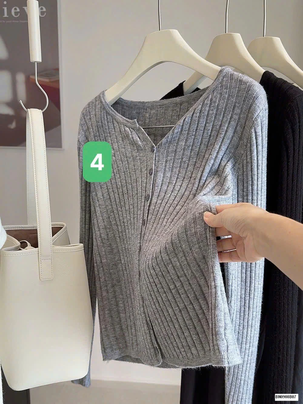 ÁO KHOÁC LEN TRƠN DÀI TAY