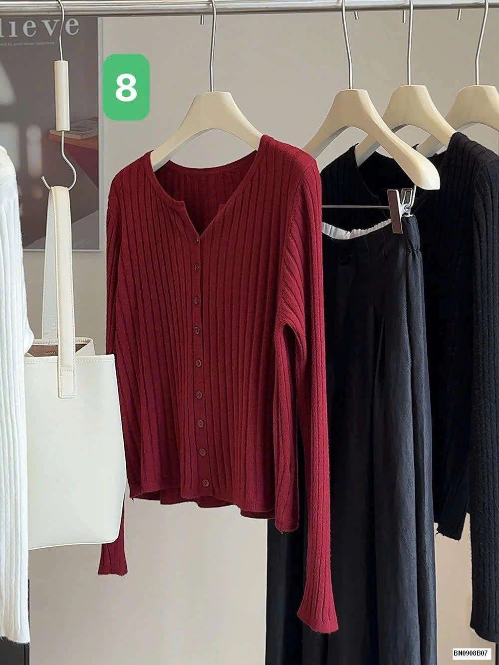 ÁO KHOÁC LEN TRƠN DÀI TAY