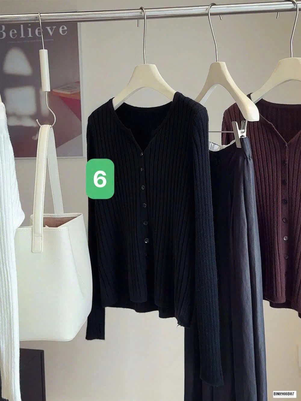 ÁO KHOÁC LEN TRƠN DÀI TAY