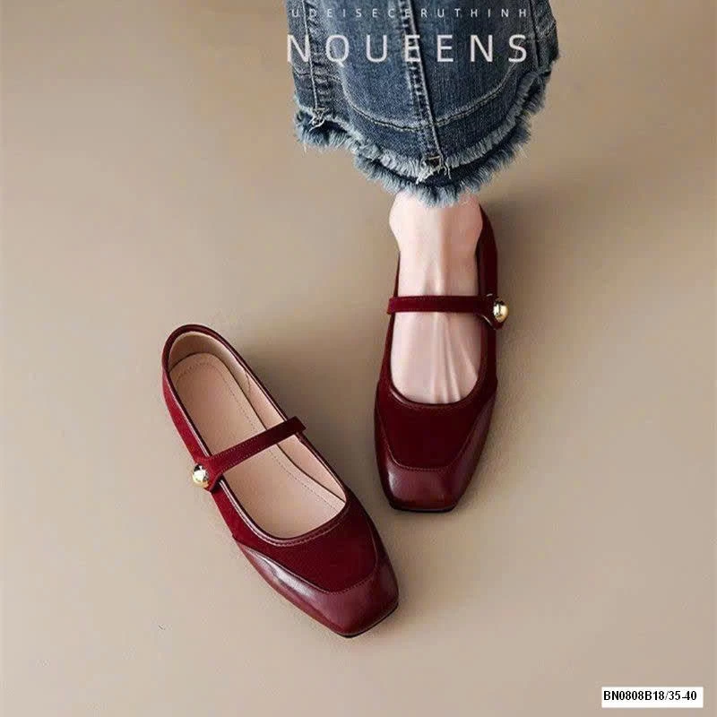 GIÀY BÚP BÊ MARYJANE MŨI VUÔNG