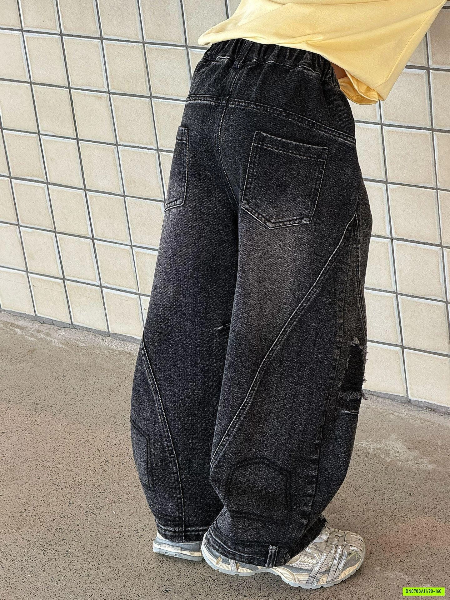 JEANS ĐEN BẠC GỐI CÁ TÍNH MSHOPKIDS