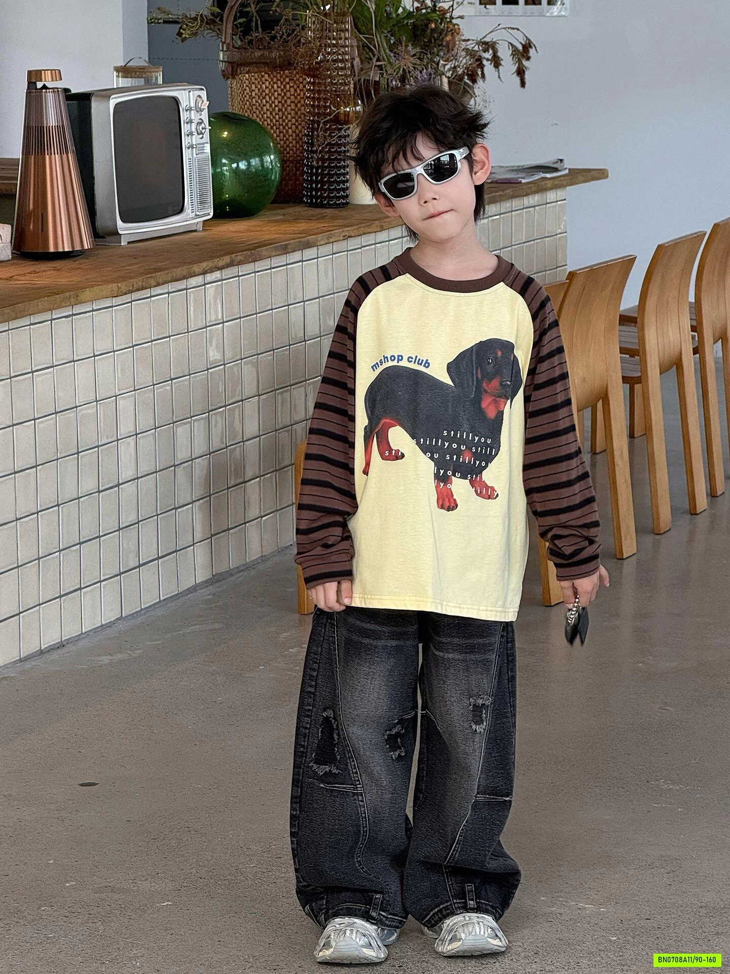 JEANS ĐEN BẠC GỐI CÁ TÍNH MSHOPKIDS