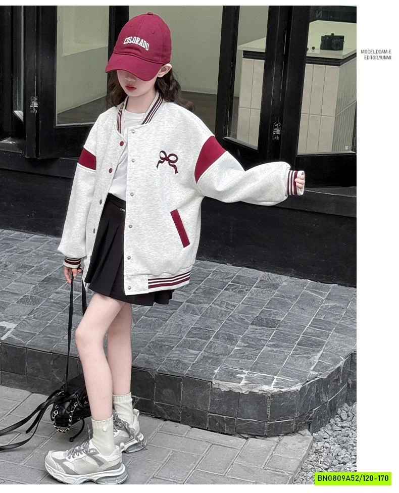 KHOÁC BOMBER NỈ THÊU NƠ BG SZ ĐẠI