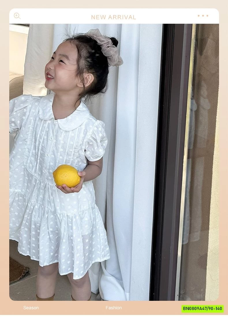 ĐẦM TAY BỒNG CỔ SEN THÊU NỔI