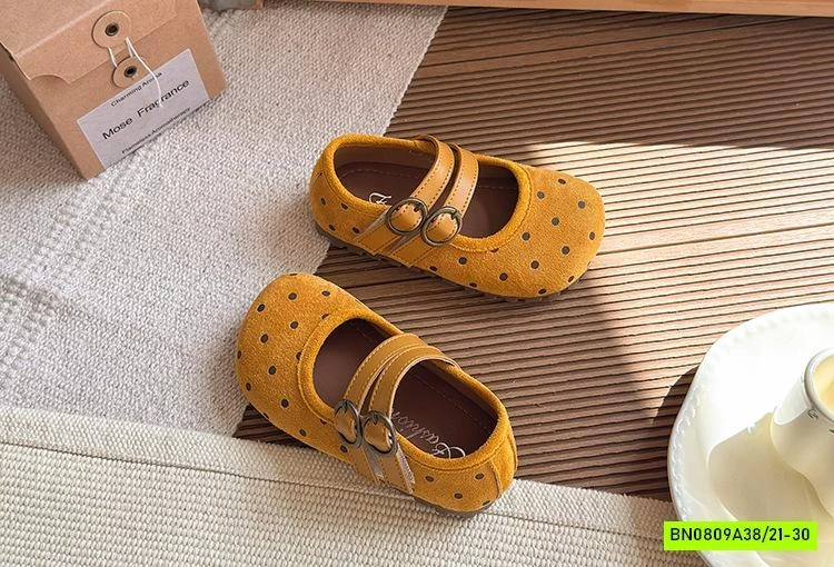 GIÀY BÚP BÊ NHÚN CHẤM BI