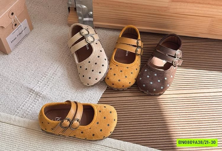 GIÀY BÚP BÊ NHÚN CHẤM BI