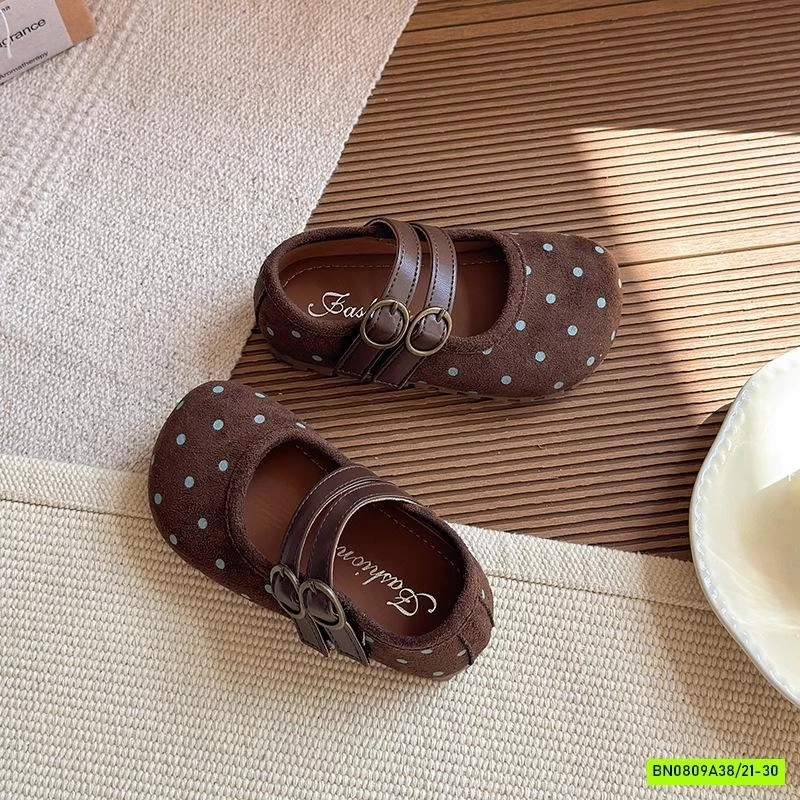 GIÀY BÚP BÊ NHÚN CHẤM BI