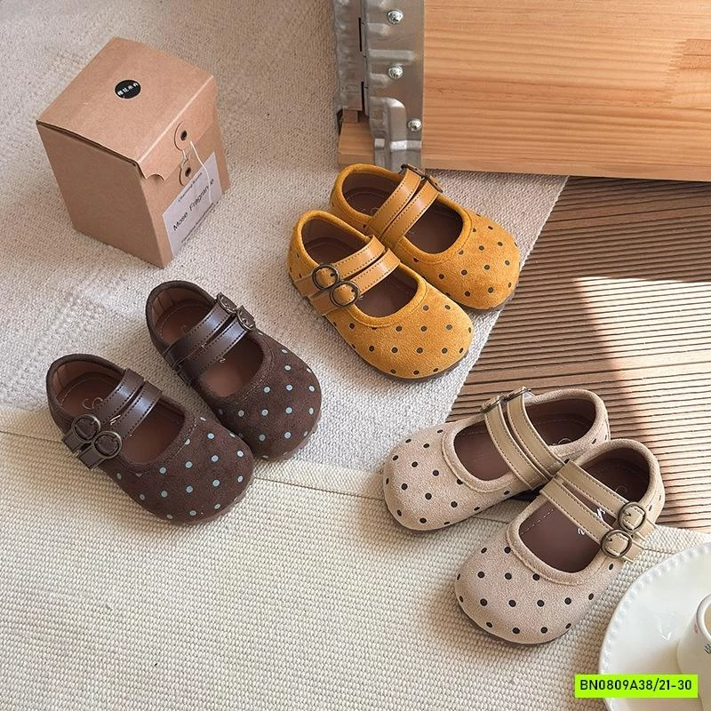 GIÀY BÚP BÊ NHÚN CHẤM BI