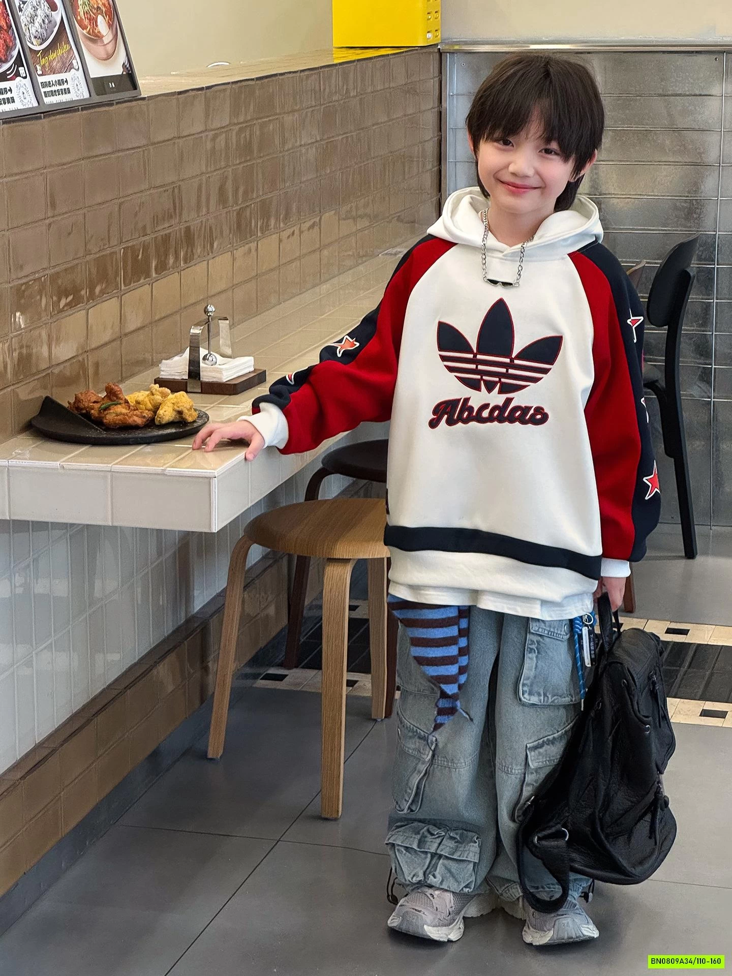 HOODIE NỈ 3 LÁ BÉ TRAI