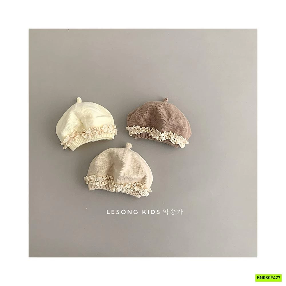 MŨ NỒI LEN VIỀN REN