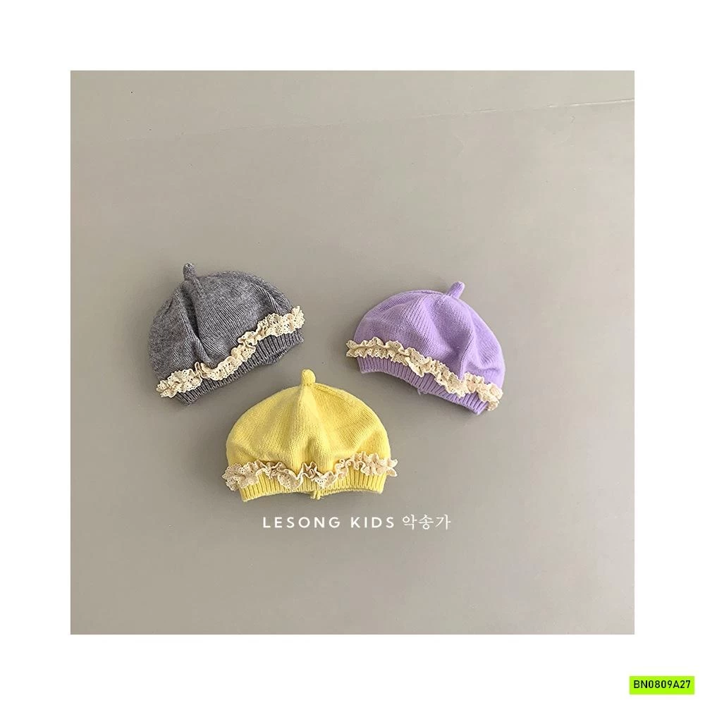 MŨ NỒI LEN VIỀN REN