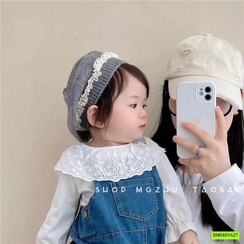 MŨ NỒI LEN VIỀN REN