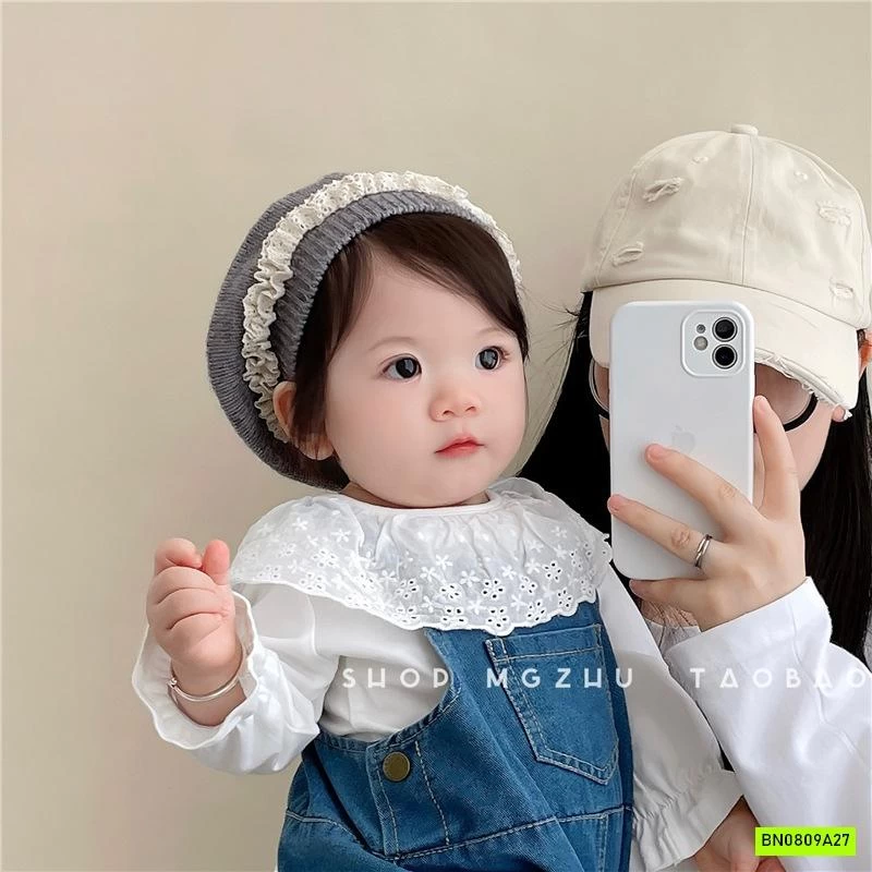 MŨ NỒI LEN VIỀN REN