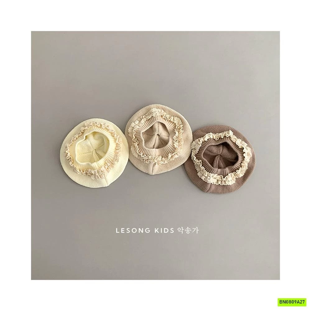 MŨ NỒI LEN VIỀN REN