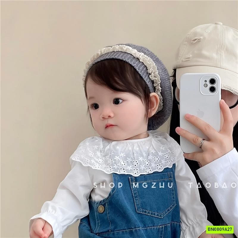 MŨ NỒI LEN VIỀN REN