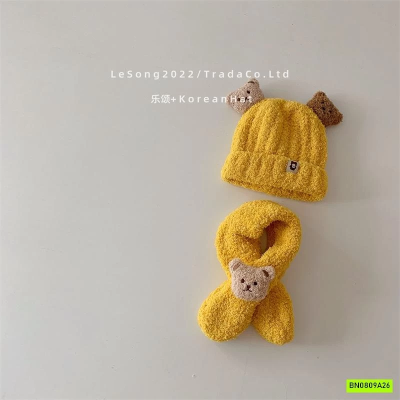 SÉT MŨ + KHĂN LEN GẤU