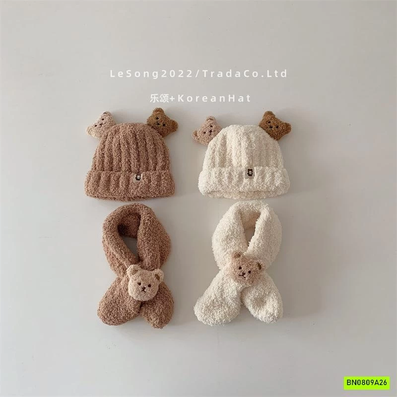 SÉT MŨ + KHĂN LEN GẤU