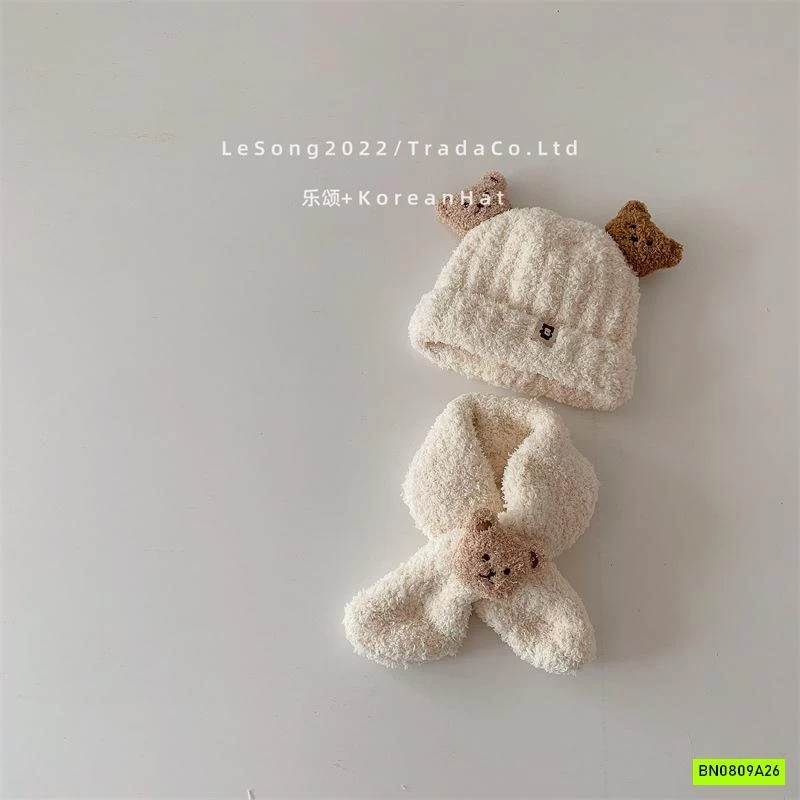 SÉT MŨ + KHĂN LEN GẤU