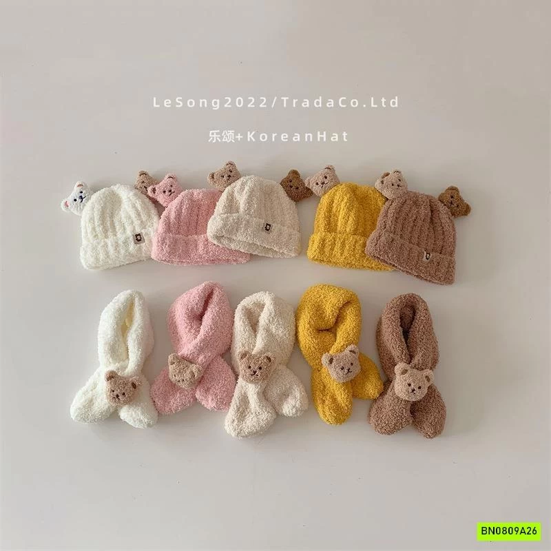 SÉT MŨ + KHĂN LEN GẤU