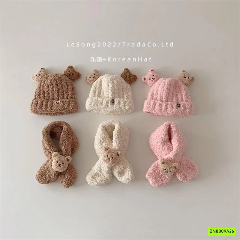 SÉT MŨ + KHĂN LEN GẤU