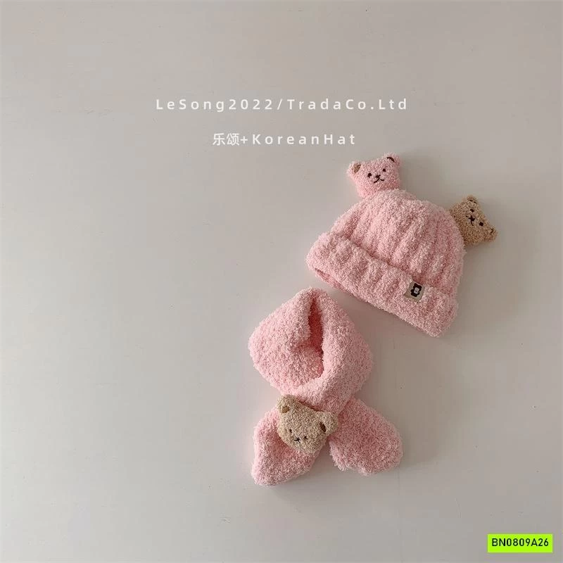 SÉT MŨ + KHĂN LEN GẤU