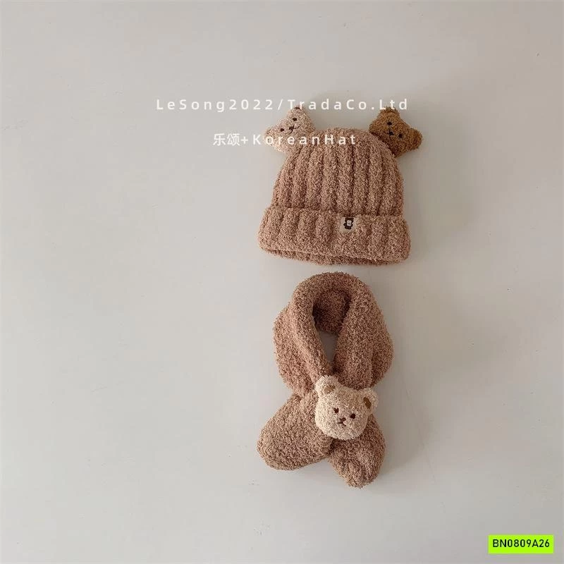 SÉT MŨ + KHĂN LEN GẤU