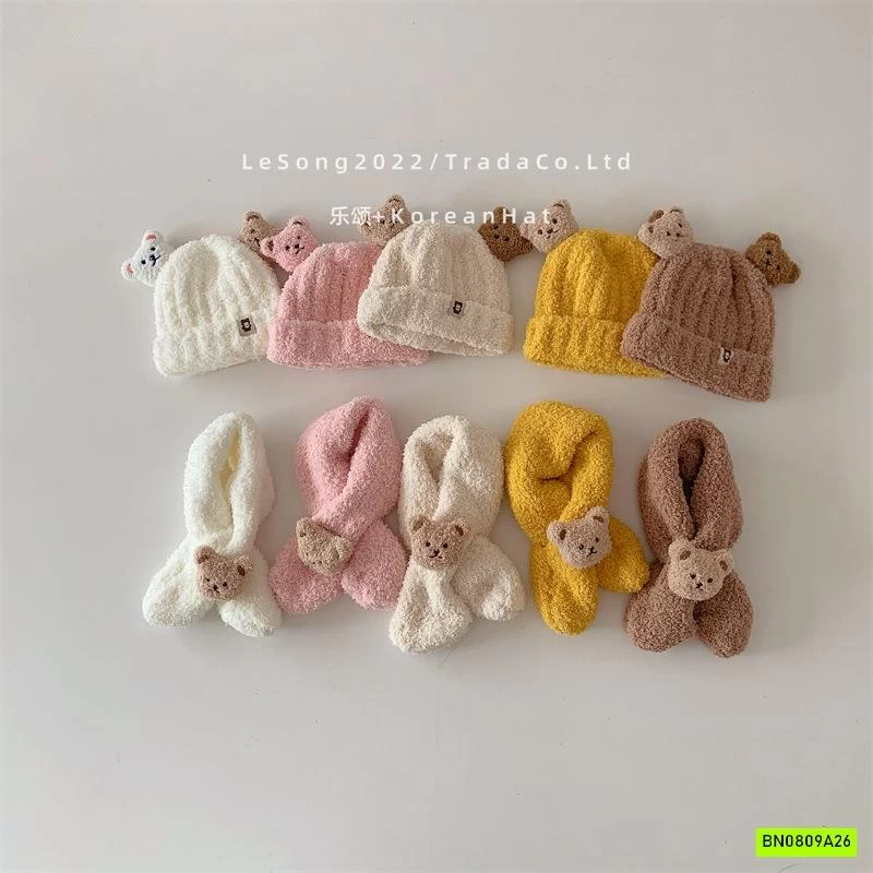 SÉT MŨ + KHĂN LEN GẤU