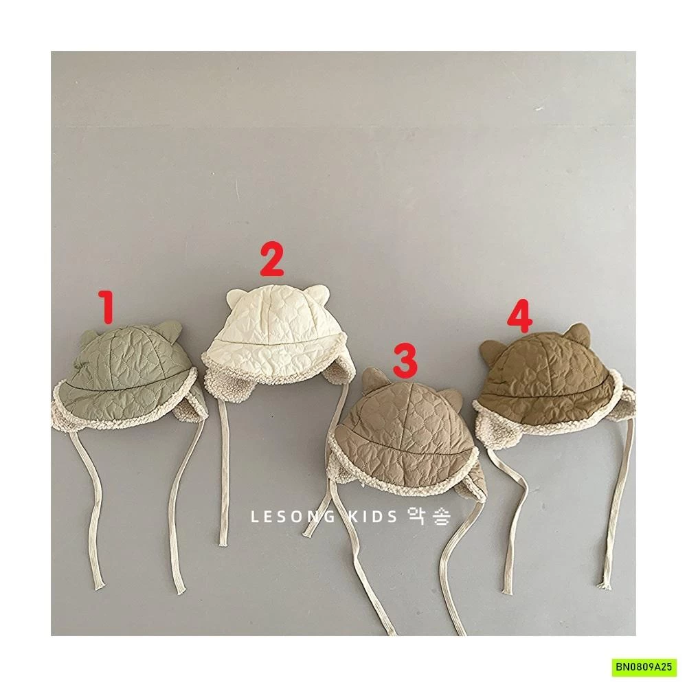 MŨ PHAO TRẦN BÔNG LIỀN BỊT TAI LÔNG CỪU