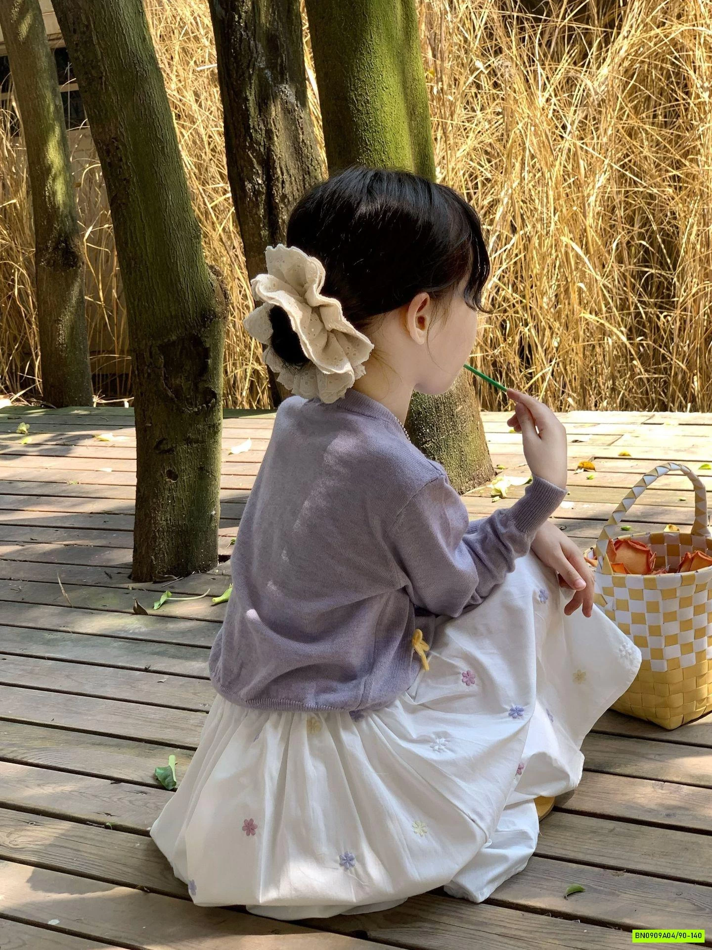 CARDIGAN TÍM MIX CV THÊU HOA YAOYUAN