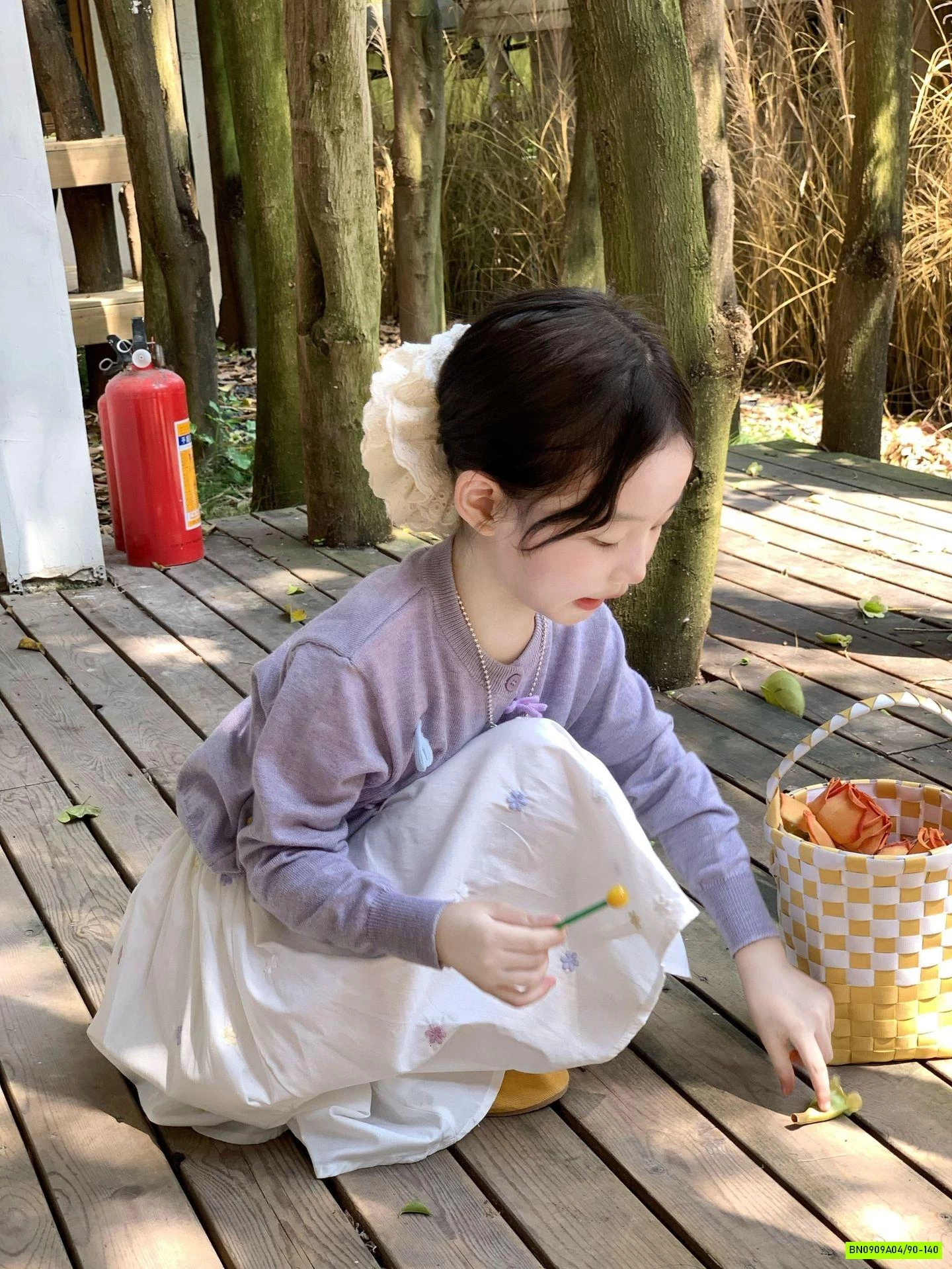 CARDIGAN TÍM MIX CV THÊU HOA YAOYUAN