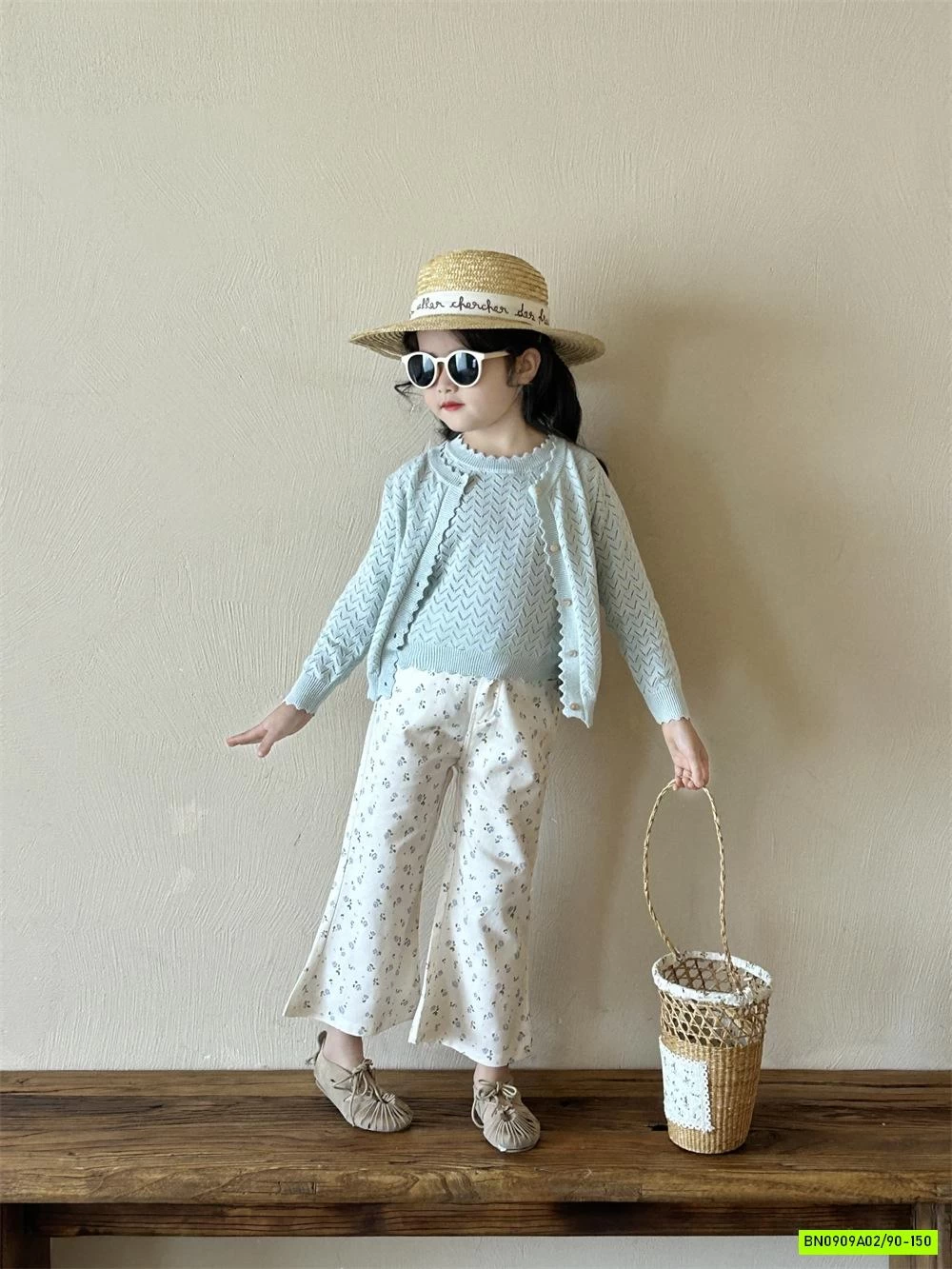 SÉT CADIGAN 2 CHI TIẾT MIX QUẦN LOE