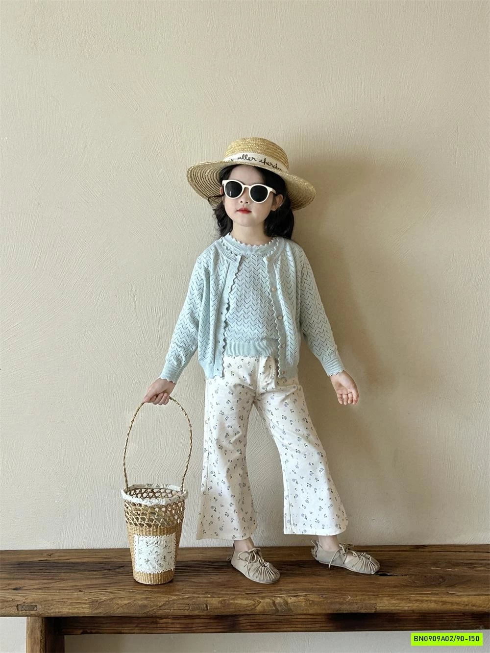 SÉT CADIGAN 2 CHI TIẾT MIX QUẦN LOE