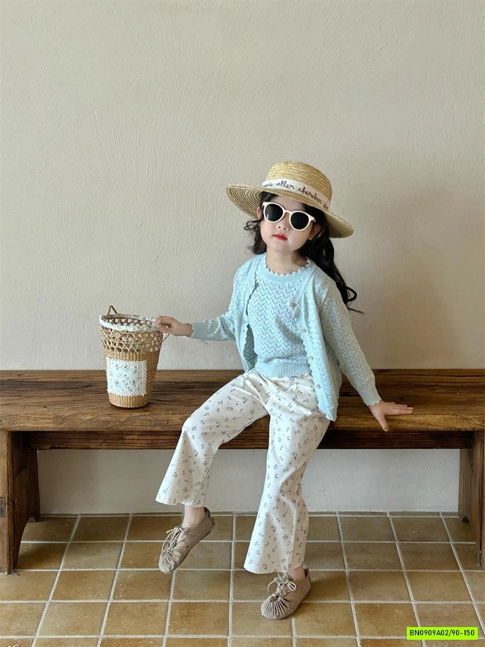 SÉT CADIGAN 2 CHI TIẾT MIX QUẦN LOE