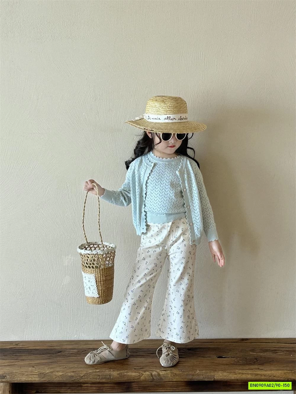 SÉT CADIGAN 2 CHI TIẾT MIX QUẦN LOE