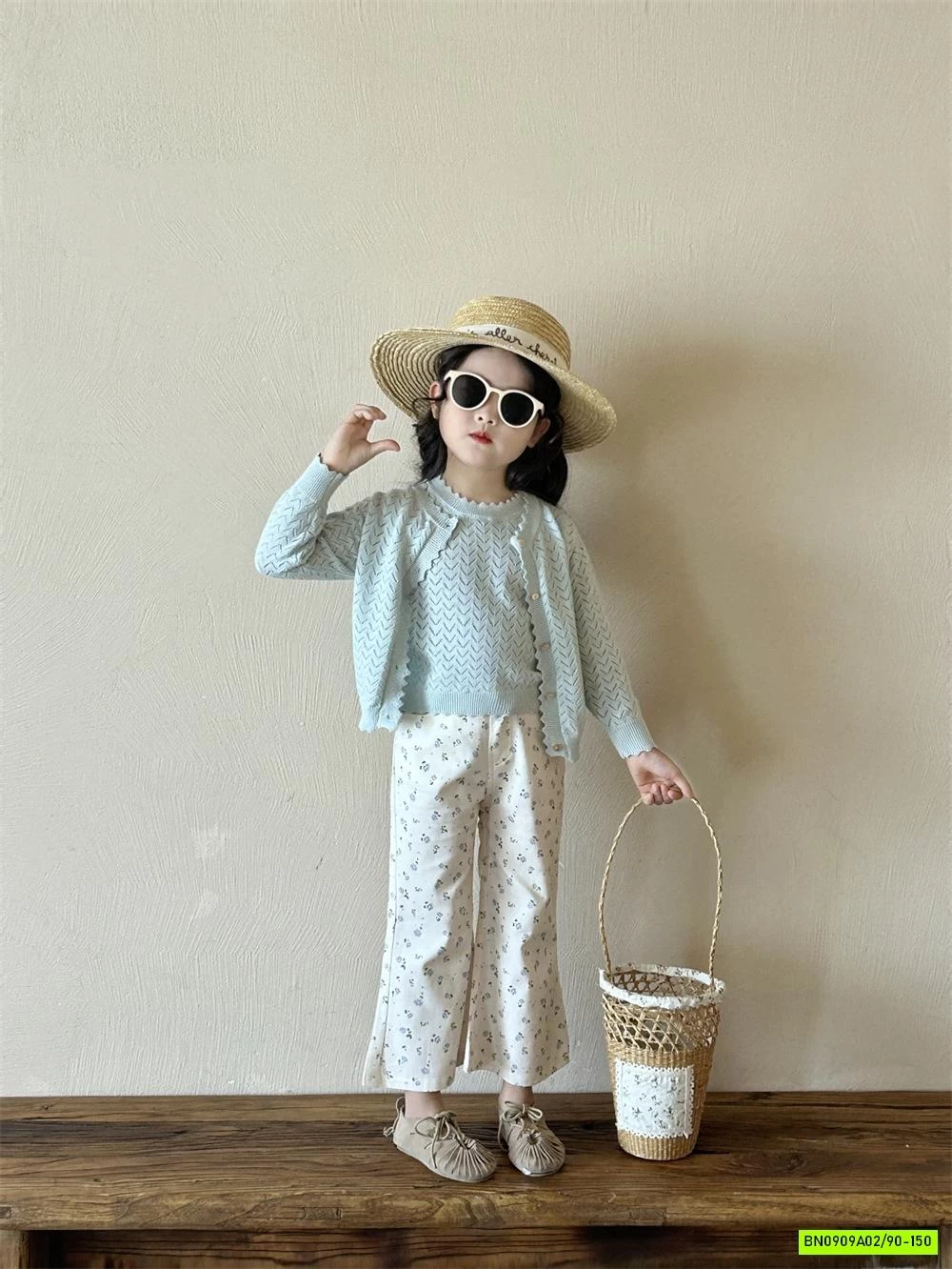 SÉT CADIGAN 2 CHI TIẾT MIX QUẦN LOE