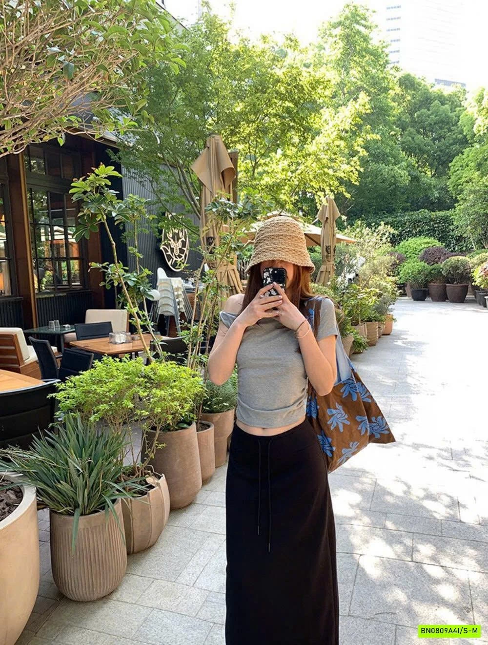 CHÂN VÁY COTTON DÁNG DÀI WGWE6597