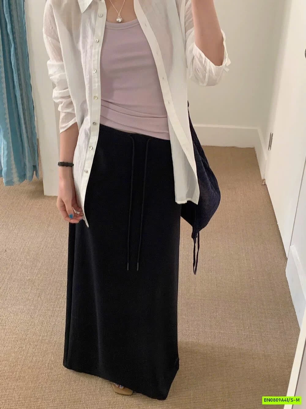 CHÂN VÁY COTTON DÁNG DÀI WGWE6597