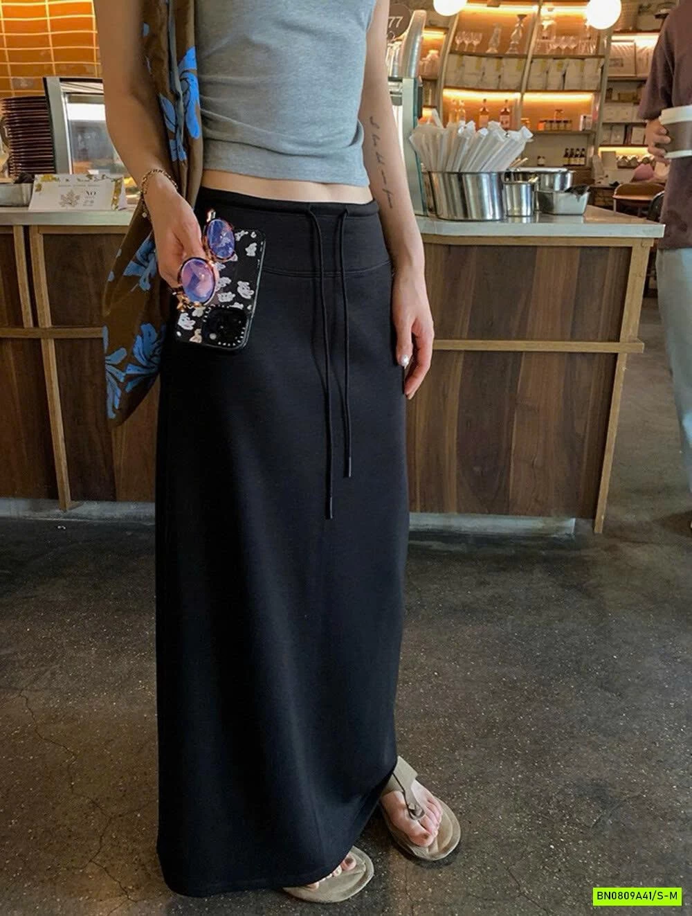 CHÂN VÁY COTTON DÁNG DÀI WGWE6597