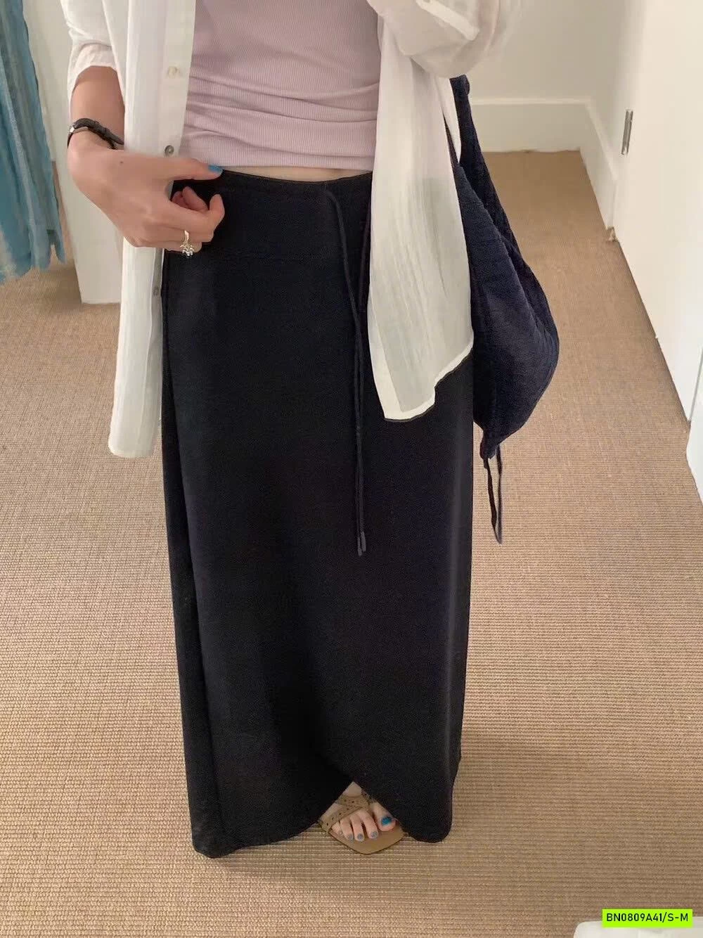 CHÂN VÁY COTTON DÁNG DÀI WGWE6597