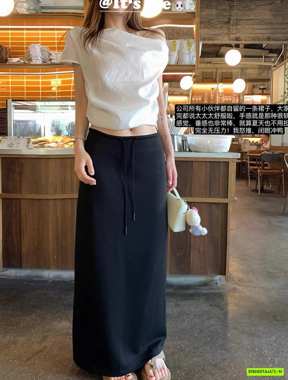 CHÂN VÁY COTTON DÁNG DÀI WGWE6597