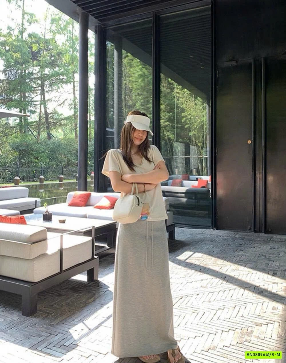 CHÂN VÁY COTTON DÁNG DÀI WGWE6597