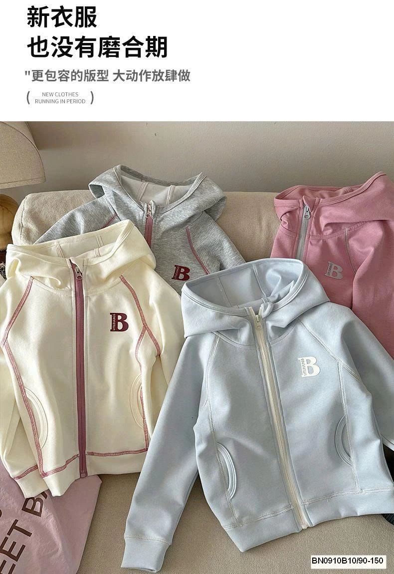 ÁO KHOÁC COTTON CHỈ NỔI CHỮ B