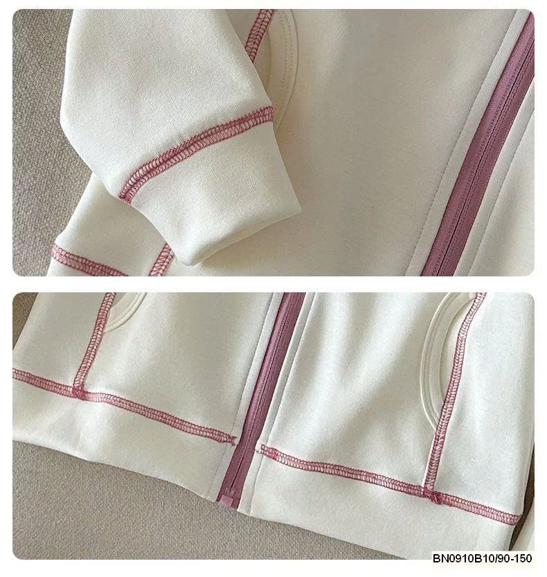 ÁO KHOÁC COTTON CHỈ NỔI CHỮ B