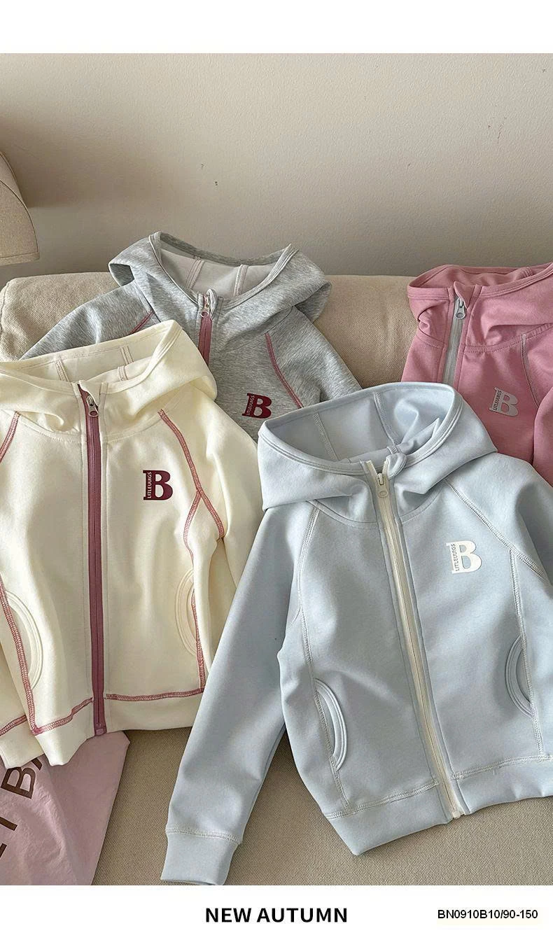 ÁO KHOÁC COTTON CHỈ NỔI CHỮ B