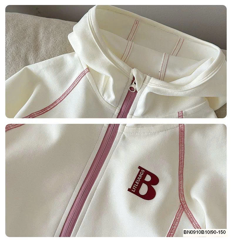 ÁO KHOÁC COTTON CHỈ NỔI CHỮ B